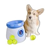 BOT lanciatore automatico Ifetch, con 3 palline per cani, giocattolo interattivo per cani di piccola taglia (Mini 5 cm – Blue)