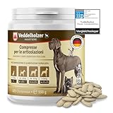Veddelholzer VINCITORE CERTIFICATO 2024 Compresse per le articolazioni dei cani integratori per cani con cozza dalle labbra verdi MSM e artiglio del diavolo Glucosamina e collagene