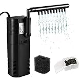 Forever Speed ​​2W Pompa per Acquario Pompa con Filtro Filtro per Acquario Pompa da 300 l/h