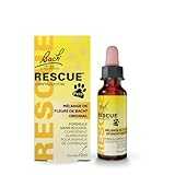 Rescue Pets Contagocce, Serenità a portata di mano per i nostri animali domestici, Vegano, Integratore alimentare per animali domestici, 1 Flacone Conto Gocce, Giallo, 10ml