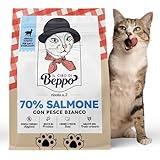 Il Cibo Di Beppo - Cibo Secco Per Gatti Sterilizzati - Crocchette Senza Cereali Di Alta Qualità: Grain Free E Senza Glutine - Alimento Completo - 1.5Kg (Salmone con Pesce Bianco)