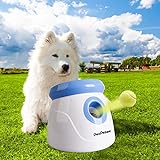 Pet Prime Lanciatore automatico della palla del cane - lanciatore della palla del cane, macchina interattiva di lancio della palla di tennis del cane del giocattolo del cane del giocattolo