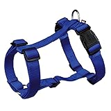 Trixie 203302 Premium - Pettorina ad H, Per cani, Blu, Taglia S-M